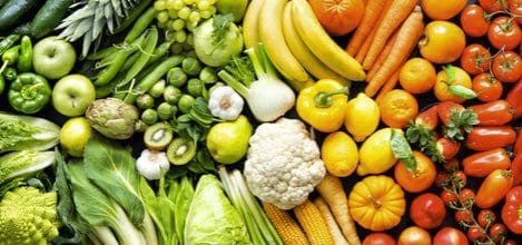 fresh fruits and veggie