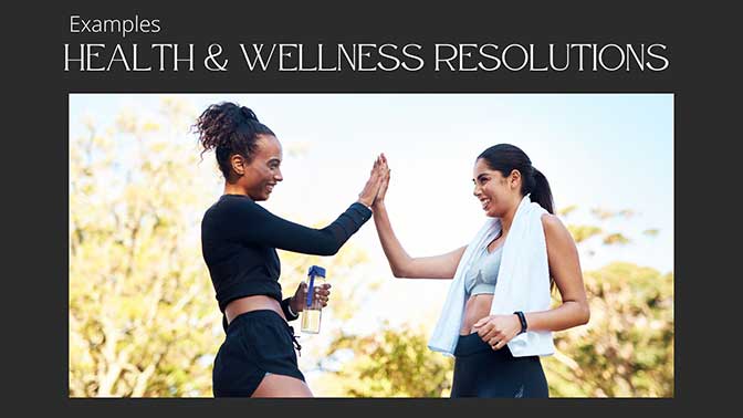 health and wellness resolutions