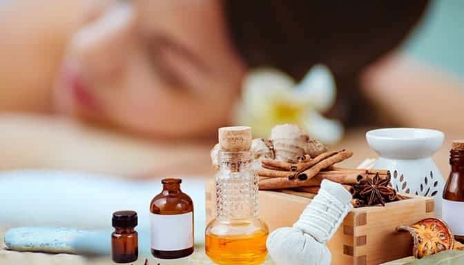 preparation for aromatherapy massage