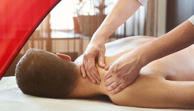 treating shoulder pain and stiffness with massage