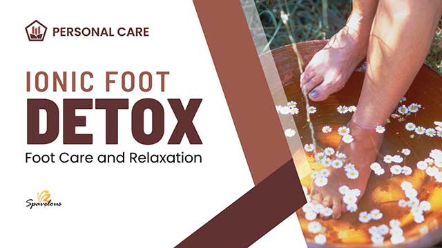 the process of an ionic foot detox session