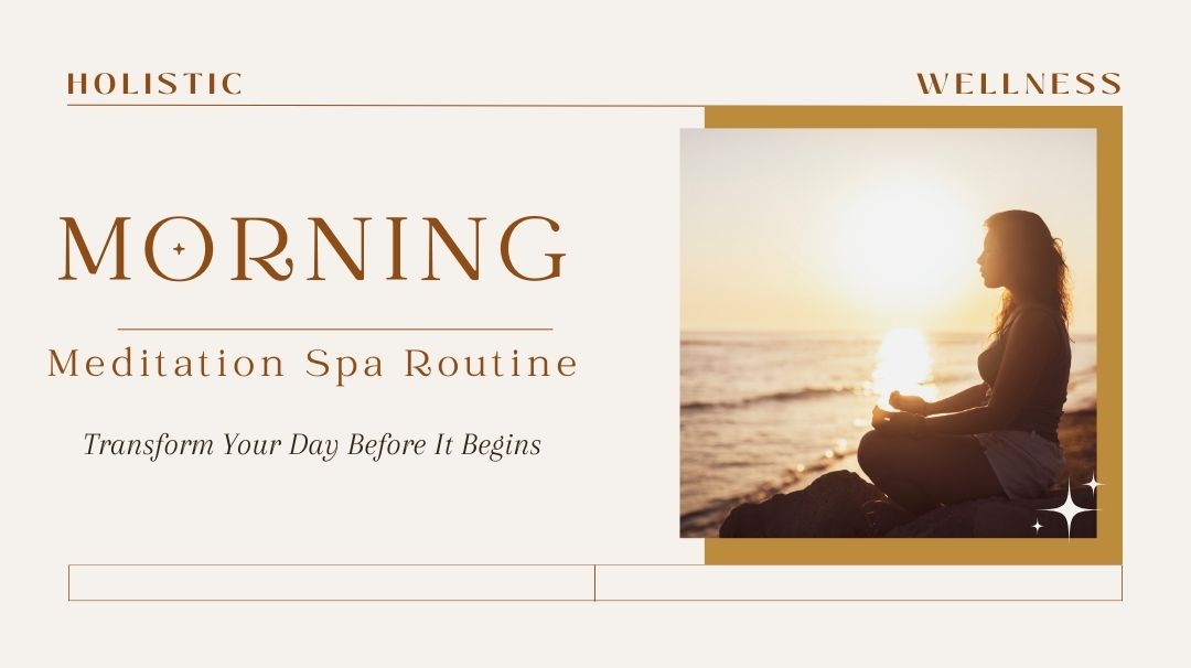 morning meditation spa routine